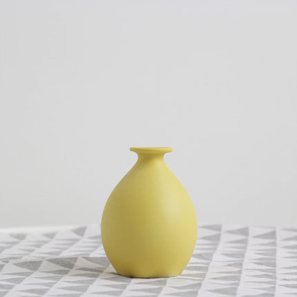 Creative Dry Vase Nordic Decoration Living Room Flower Arrangement Ceramic Small Vase Simple Modern Small Home Decoration