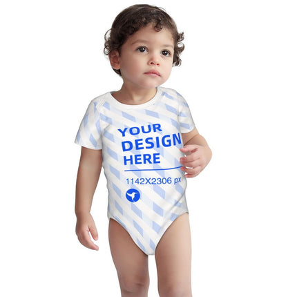 Create Your Own Soft And Skin-friendly Baby Cotton Short-sleeved Romper