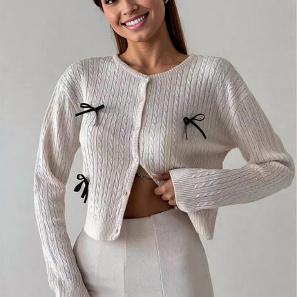 New Women's White Pullover Cardigan Style Blouse Women's fashion's