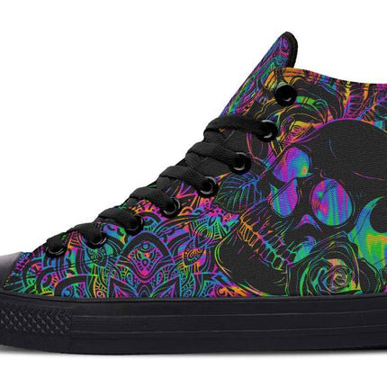 Printed Couple High-top Canvas Shoes