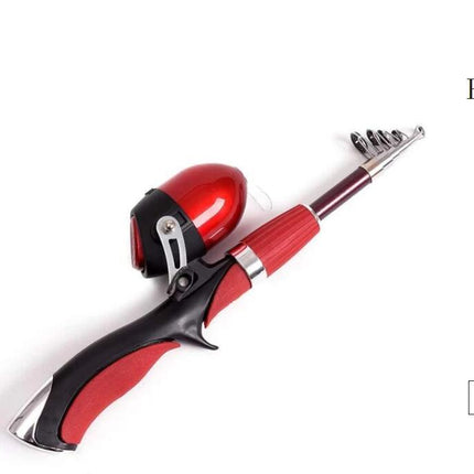 Portable Gun-type Inner Reel Ice Fishing Closed Fishing  Road Rod Set