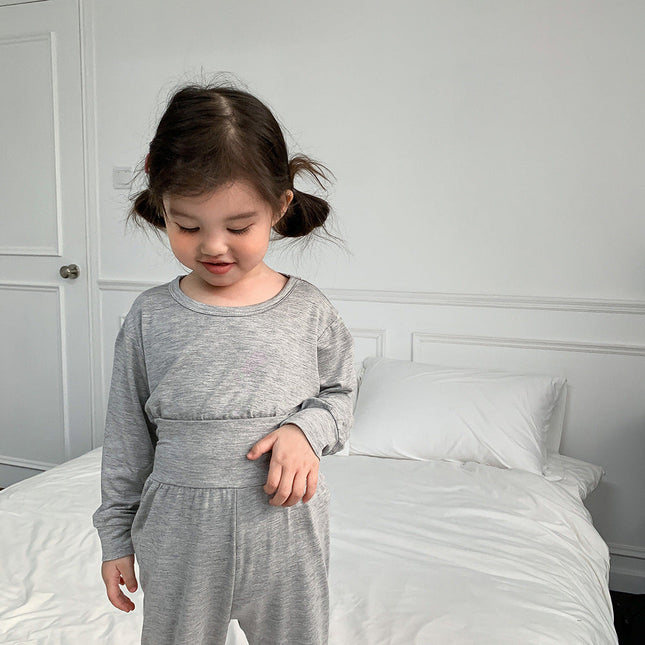 Children's Clothing Modal Bellyband Homewear Solid Color Air Conditioning Clothes