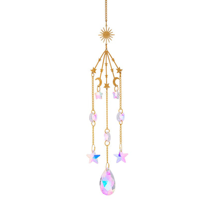 Galaxy Crystal Sun Catcher Lighting Wind Chime Pendant