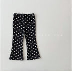 Polka Dot Bell Bottom Pants / 80cm