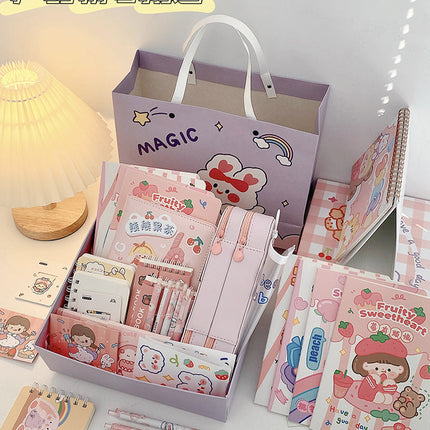 Girl Students' Supplies Stationery Set Gift Box