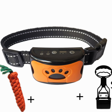 Dog Training Collar Waterproof Electric Pet Remote Control Rechargeable Dogs Trainer Bark Arrester With Shock Vibration Sound