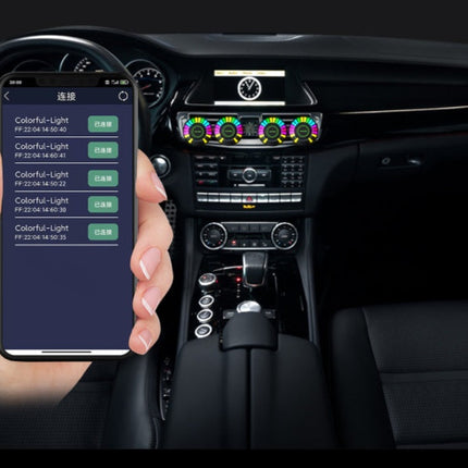 In-car Aromatherapy Rgb Atmosphere Light LED Magic Color Pickup Light Voice-activated Intelligent Music Rhythm Light