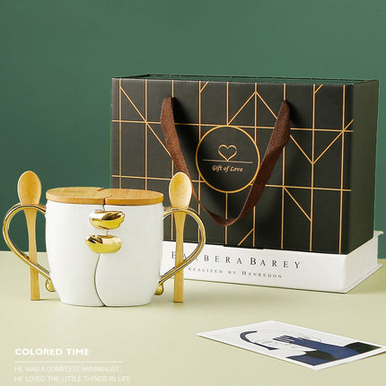 Simple And Creative Ceramic Mug Gift Box