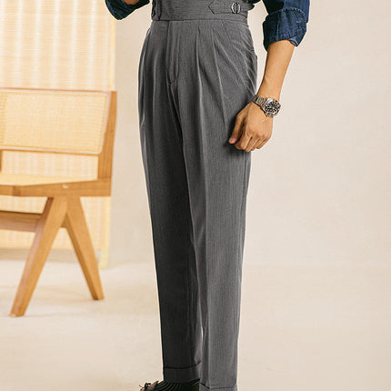 Stylish Striped Straight Leg Pants For Men