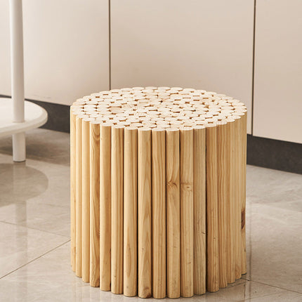 Japanese Style Log Wind Household Low Stool Edge Table