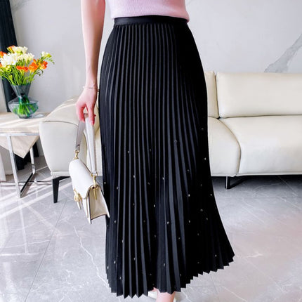 Heavy Industry Pleated Skirt Large Swing Umbrella Skirt Mid-length