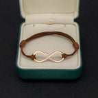 Rose Gold brown rope