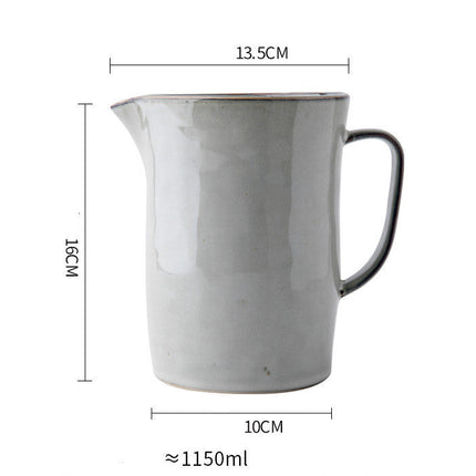 Kitchen Fork Spoon And Chopsticks Storage Bucket Retro Vase Ceramic Kettle Slightly Flaw