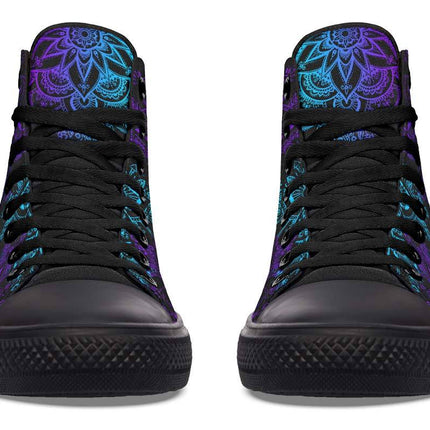 Printed Couple High Top Canvas Shoes