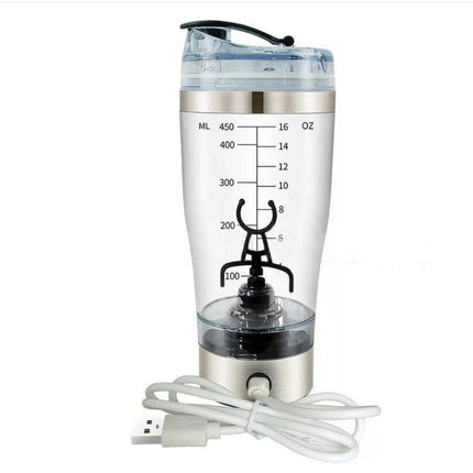 Portable Electric Protein Shaker Bottle | USB Rechargeable Mixer for Shakes, Smoothies & Coffee | BPA-Free Fitness Blender Cup