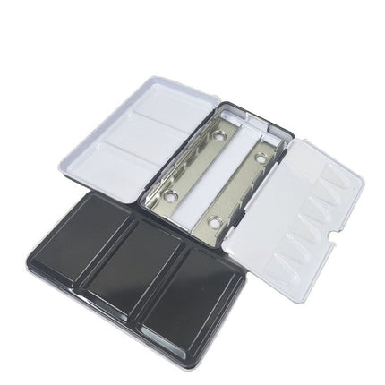 Solid Watercolor Iron Box Pigment Painting Three Fold Empty Iron Box