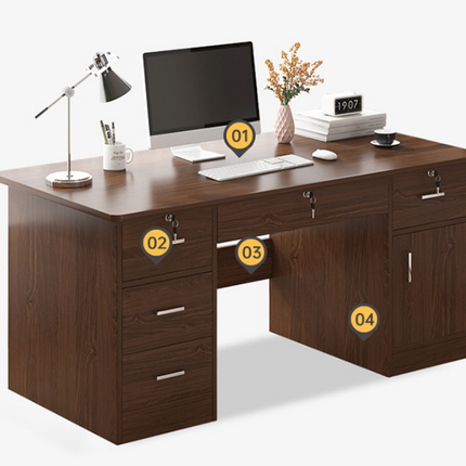 Office Table Simple Modern Home Desk Student Bedroom Integrated