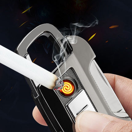 Multifunctional Keychain Cigarette USB Rechargeable Lighter