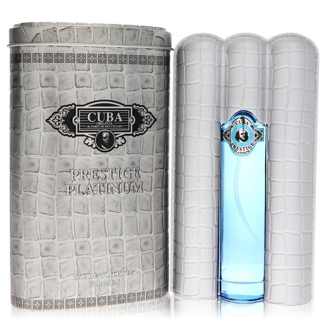 Cuba Prestige Platinum by Fragluxe Eau De Toilette Spray 3 oz for Men