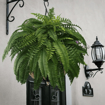 Artificial Fern Flower Arrangement Green Plant Plastic Crafts