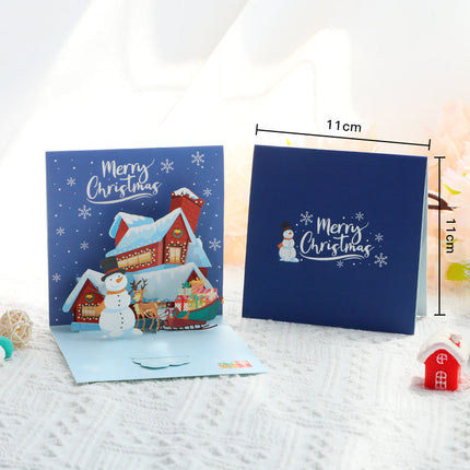 3d Christmas Greeting Card Stereo Christmas Tree Card Creative