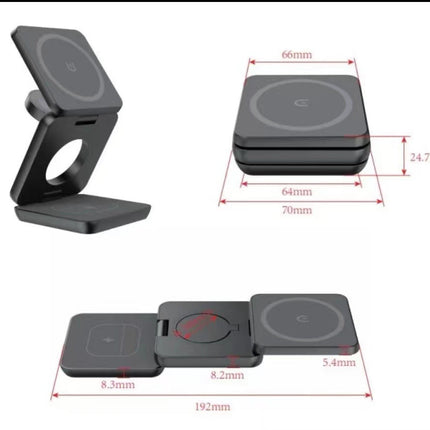 Folding Three-in-one Wireless Charger Magnetic Suction