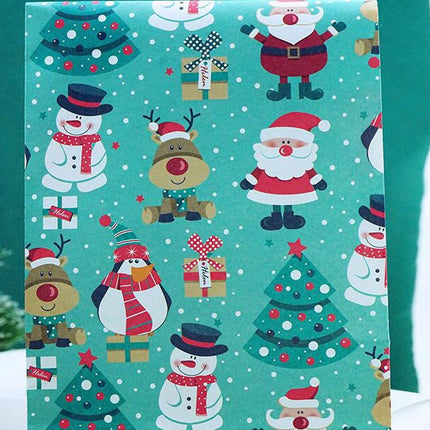 Flat Gift Wrapping DIY Baked Snack Food Packaging Paper Bag