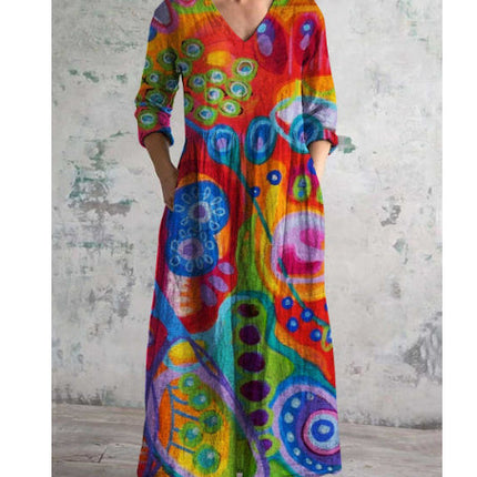 Women's Clothing Loose Fashion Printing Dress