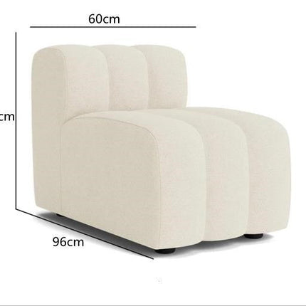 Lamb Velvet Curved Sofa Combination