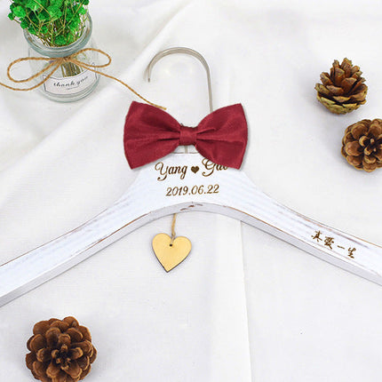 Carved Name Wedding Hanger Bride Bridesmaid