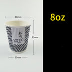 Black and white / 8oz / 500PCS