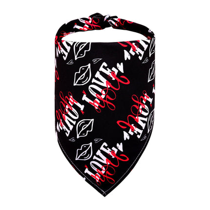 Pet Clothing Love Saliva Towel