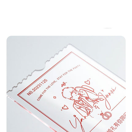 Wedding Acrylic Board Invitation Card