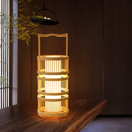 Store Bed And Breakfast Bedroom Bamboo Floor Lamp