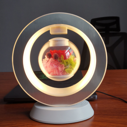 Valentines Day Gift Heart Floating Table LED Night Light Magnetic Levitation Creatives Lamp Desk Lamp Home Decor