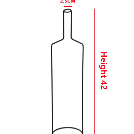 Vase Decor Home Nordic Large Tall Iron Line Flower Vases Dec