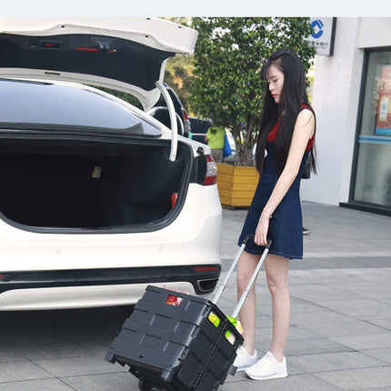 Car Trunk Organizer Auto Trolley Suitcase Travel Suitcase For Car Draw Bar Box For Shipping Storage Box For Car Boot
