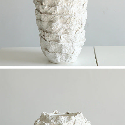 Creative White Ceramic Vase Modern Dining Table Sales Decoration Dried Flowers And Flowerpot