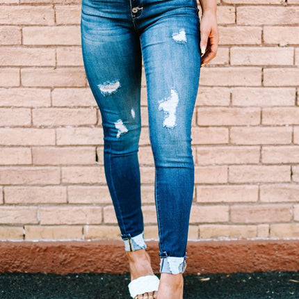 Fashion Holes Skinny Jeans