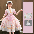 Pink with skirt headdress / 110cm