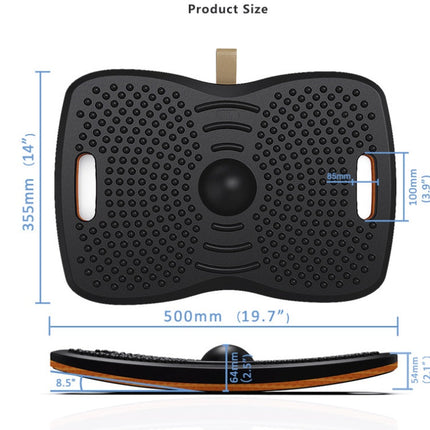 Ergonomic PU Standing Office Wood Surf Balance Board