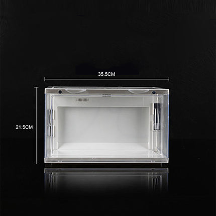 Side Door Acrylic Plastic Basketball Shoes Storage Box