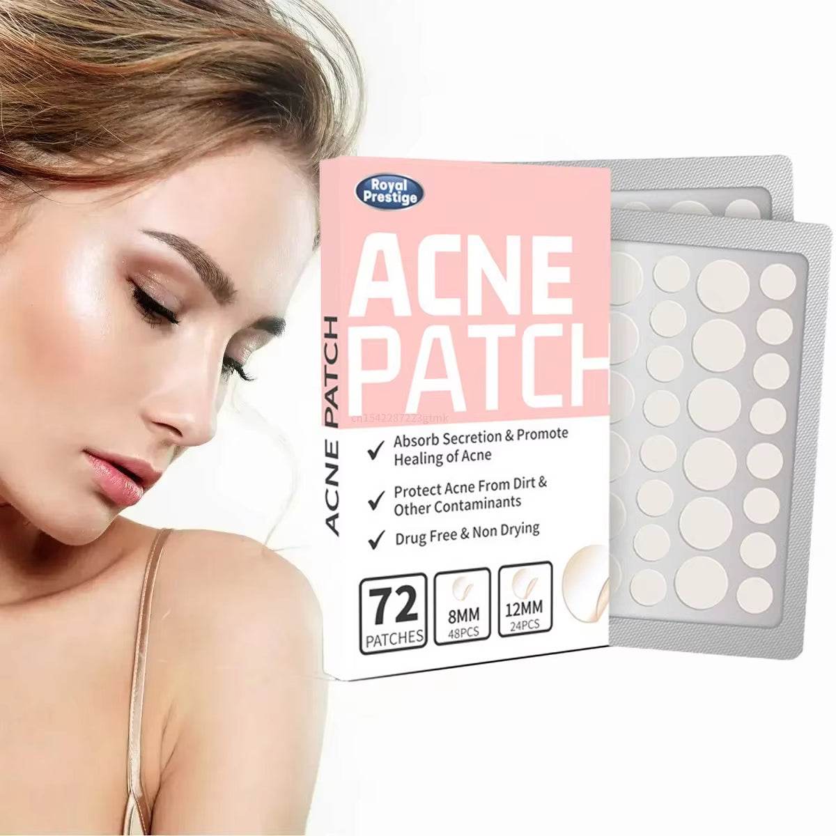 Acne Spot Healing Patches – Invisible Waterproof Stickers for Pimple Removal, Marks, and Scar Care