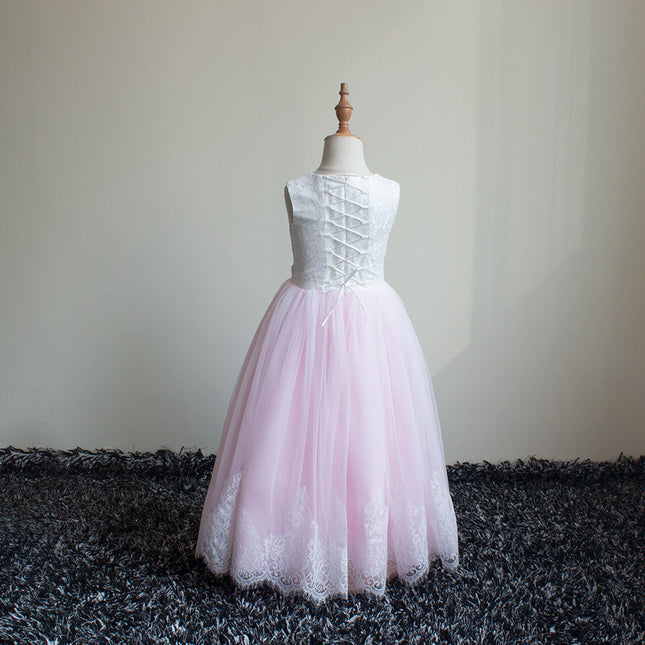 Sleeveless Lace Show Birthday Wedding Dress