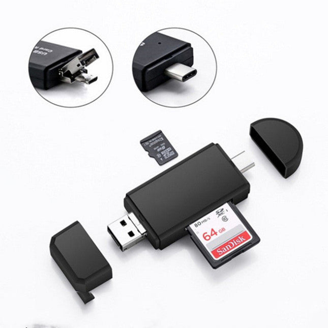 Computer Android Phone Dual-use Type-C Multi-function One OTG Card Reader