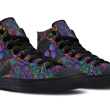 Printed Couple High-top Canvas Shoes