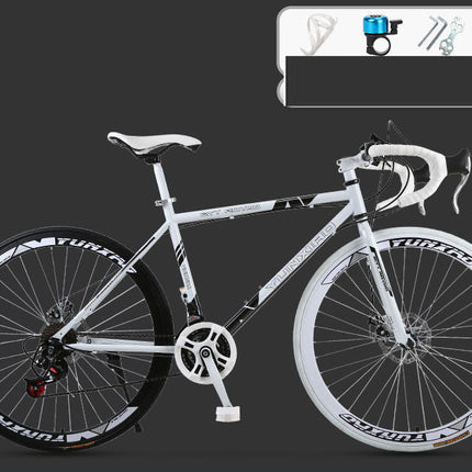 Road Race Variable Speed Solid Tire Double Disc Brake Bicycle