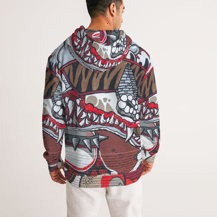 20 cool dragon red design Men's All-Over Print Hoodie