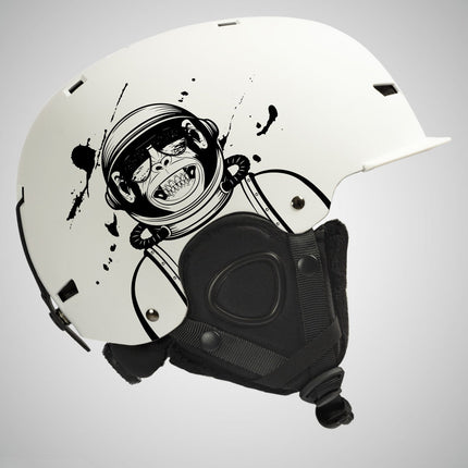 Adult Single And Double Board Snow Goggles Integrated Crash Helmet