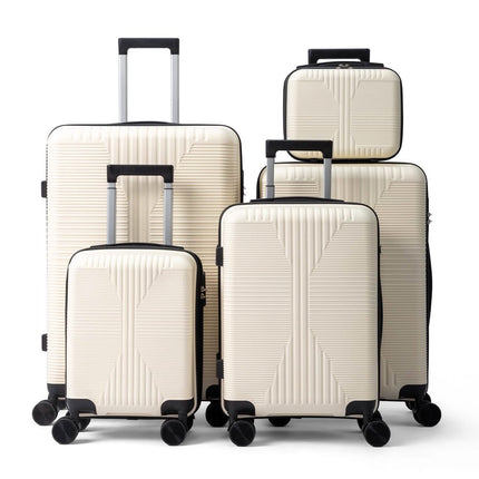 5-Piece Lightweight Luggage Set with Lock – 12/16/20/24/28 Inch